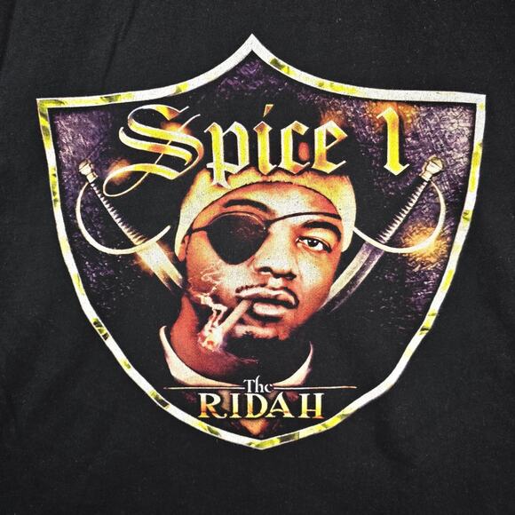 Spice 1 The Ridah Shirt Mens Large Black Rap Tee Hip Hop Vintage Y2K 2004 Album - Picture 2 of 6